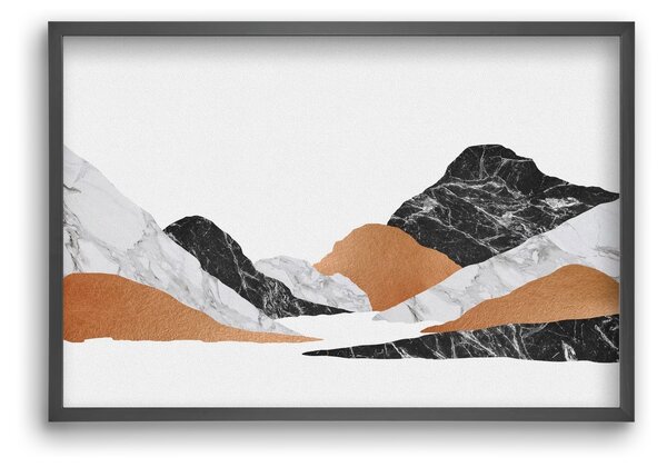 Marble Landscape II - falikép keretben | artbridge
