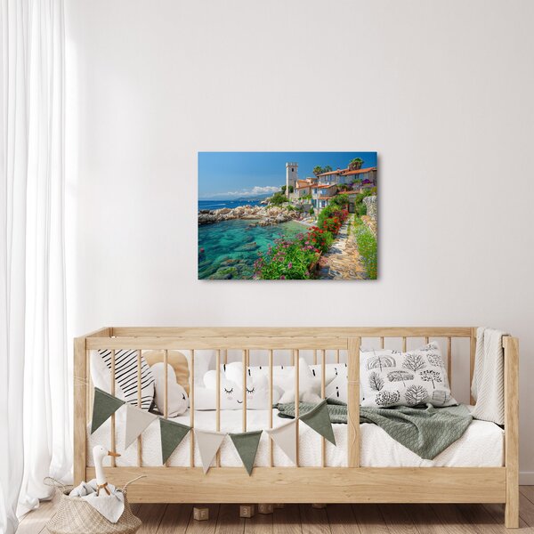 Kép - Festői tengerparti falu (70x50 cm)