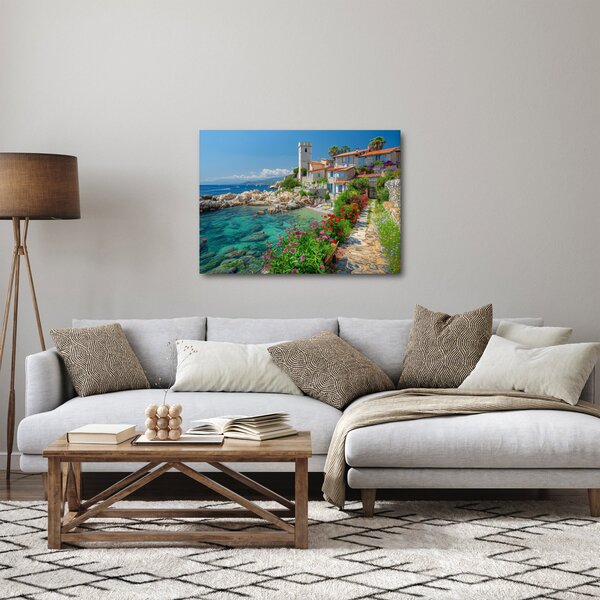 Kép - Festői tengerparti falu (70x50 cm)