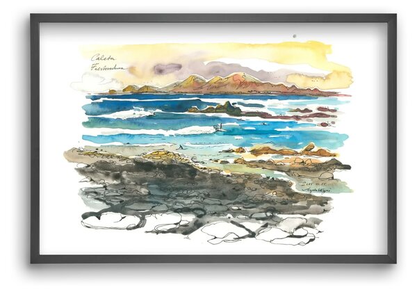 Caleta, Fuerteventura - 2025.01.25 - falikép keretben | artbridge