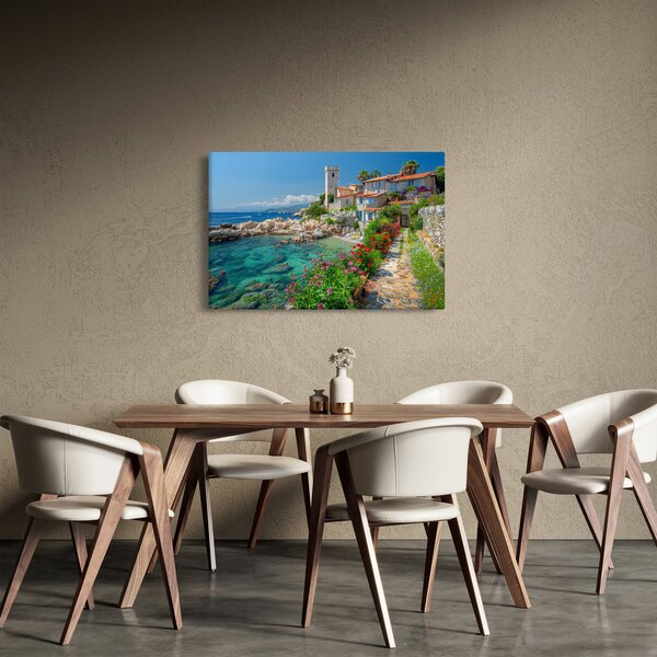 Kép - Festői tengerparti falu (90x60 cm)