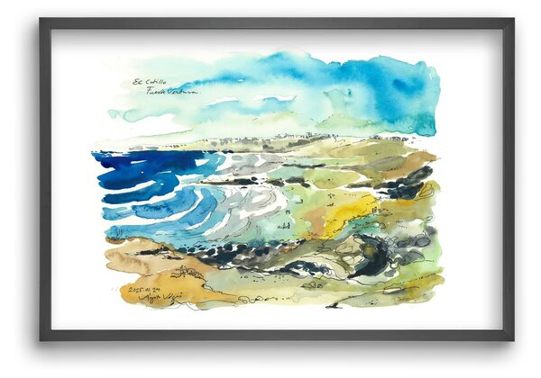 El Cotillo, Fuerteventura - 2025.01.24 - falikép keretben | artbridge