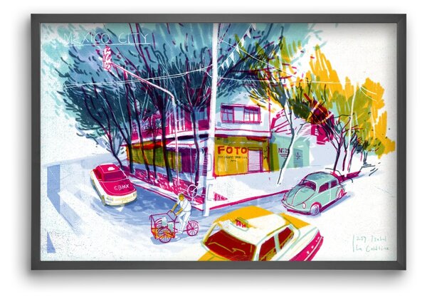 Mexico City - falikép keretben | artbridge
