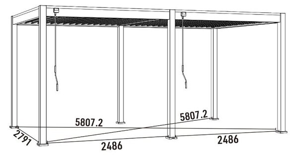 Bioklimatikus pergola Intro Neo – Rojaplast