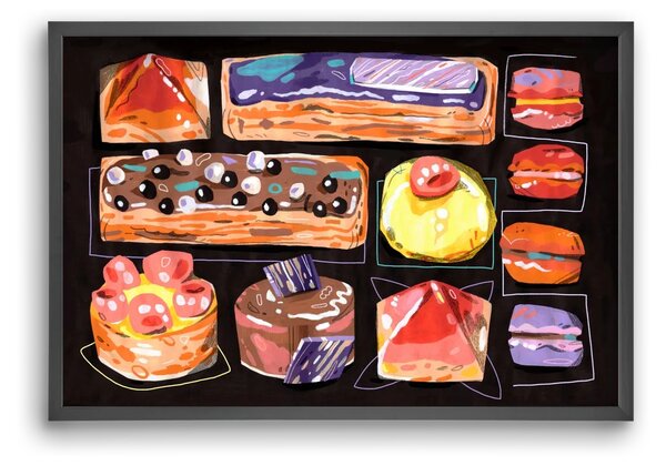 Cakes - falikép keretben | artbridge
