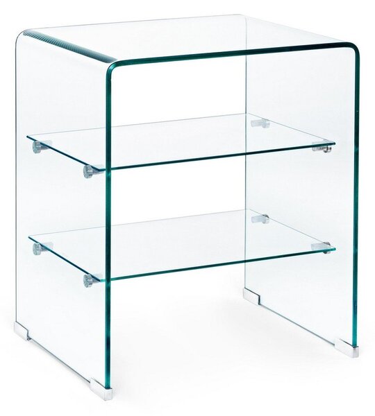 Üveg tárolóasztal 40x50 cm Iride – Bizzotto
