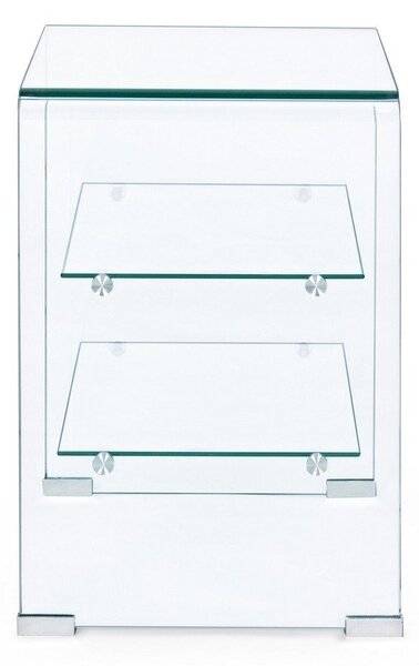 Üveg tárolóasztal 40x50 cm Iride – Bizzotto