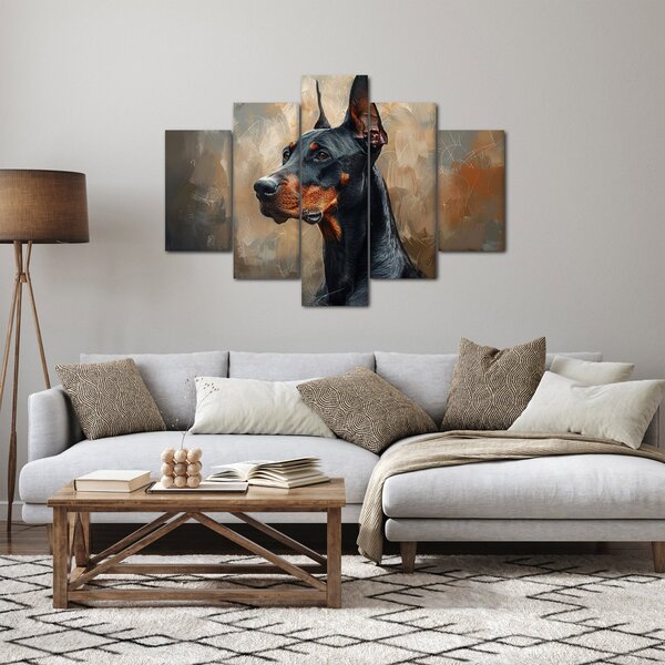 Kép - Dobrman portréja (150x105 cm)