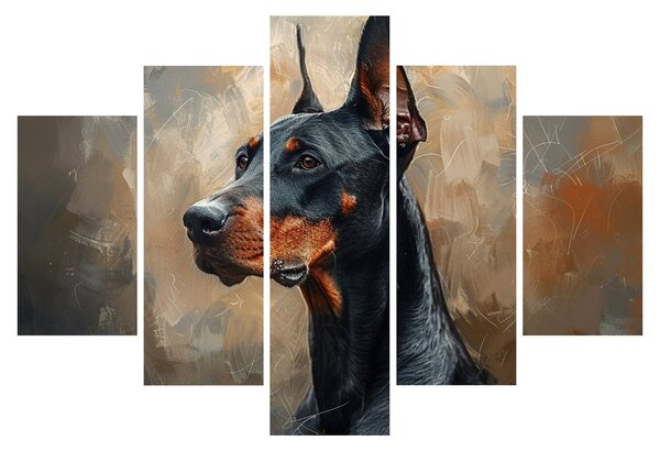Kép - Dobrman portréja (150x105 cm)