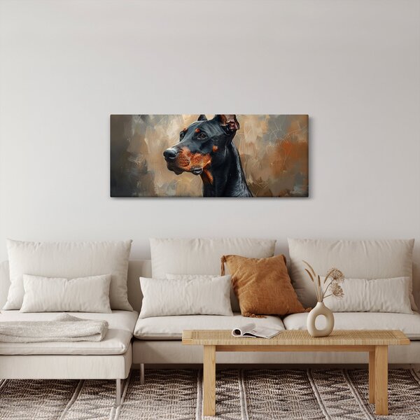 Kép - Dobrman portréja (120x50 cm)