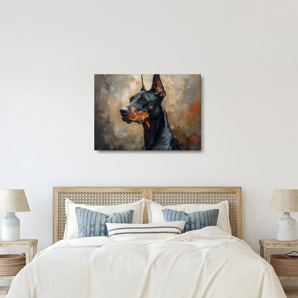 Kép - Dobrman portréja (70x50 cm)