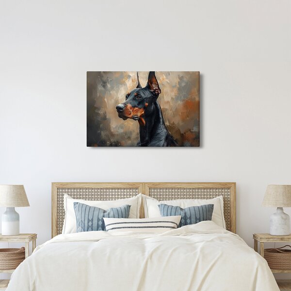 Kép - Dobrman portréja (90x60 cm)