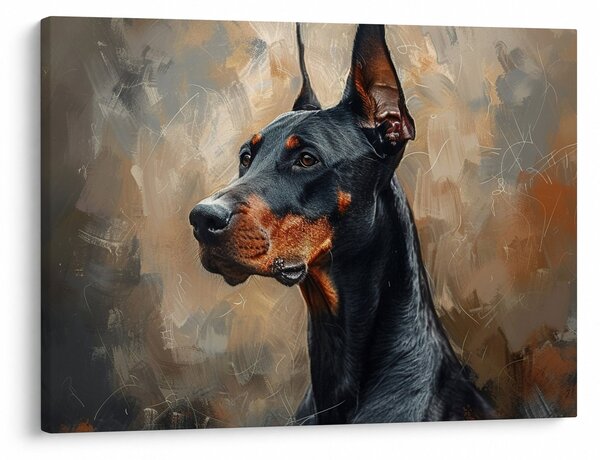 Kép - Dobrman portréja (70x50 cm)