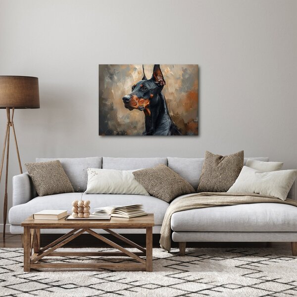 Kép - Dobrman portréja (70x50 cm)
