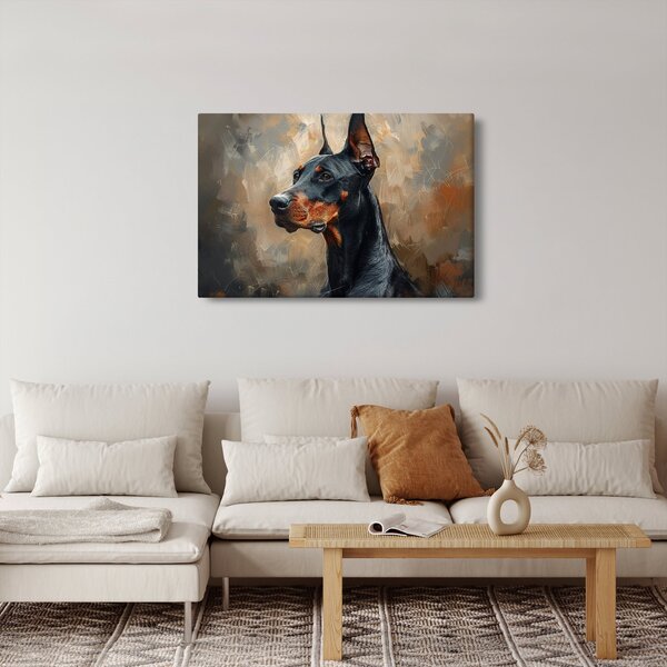 Kép - Dobrman portréja (90x60 cm)