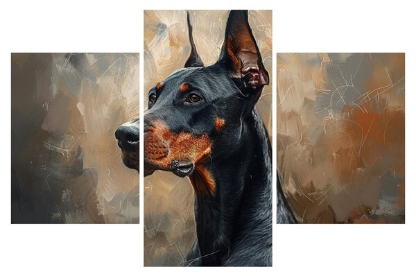 Kép - Dobrman portréja (90x60 cm)