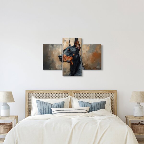 Kép - Dobrman portréja (90x60 cm)