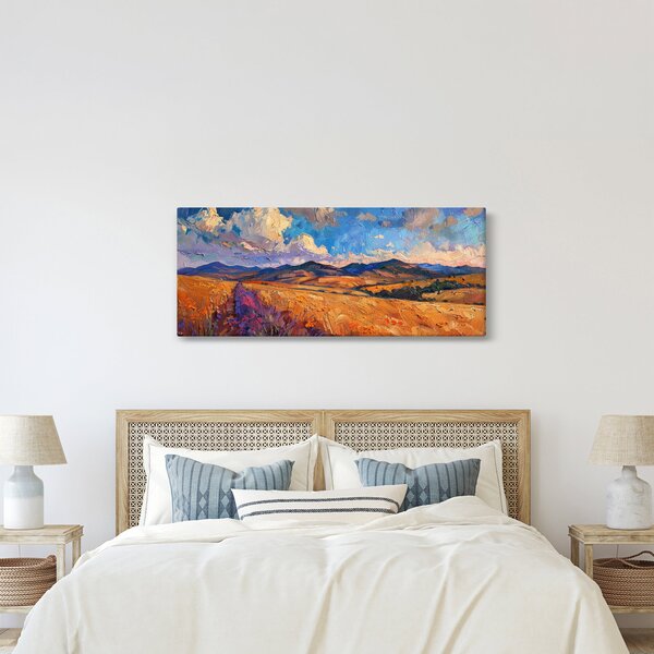 Kép - Olajfestmény tájkép (120x50 cm)