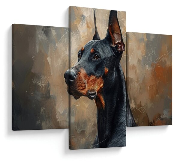Kép - Dobrman portréja (90x60 cm)