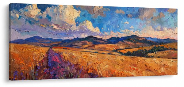 Kép - Olajfestmény tájkép (120x50 cm)