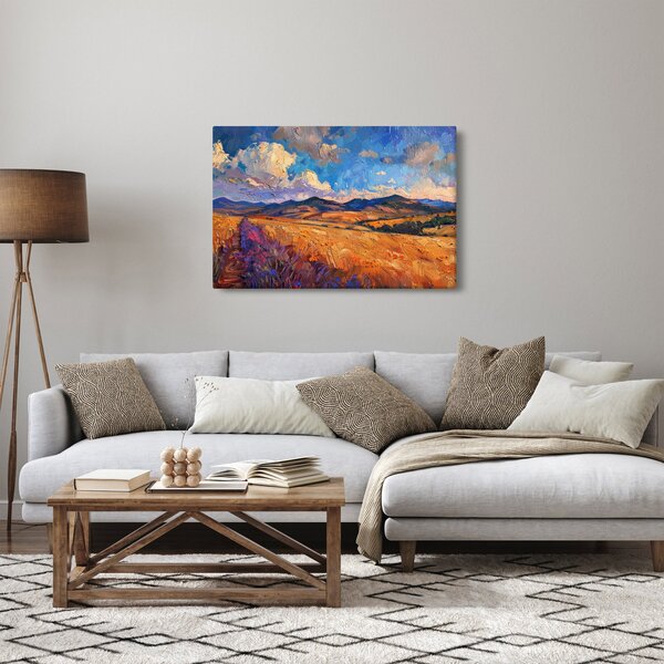 Kép - Olajfestmény tájkép (90x60 cm)