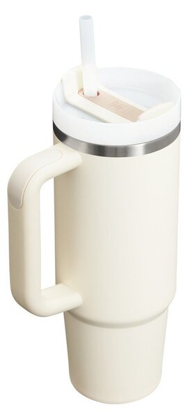 Krémszínű rozsdamentes acél termosz szívószállal 890 ml Quencher H2.O FlowState™ Tumbler Cream 2.0 – Stanley