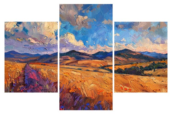 Kép - Olajfestmény tájkép (90x60 cm)