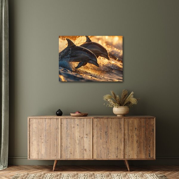 Kép - Delfinek (70x50 cm)
