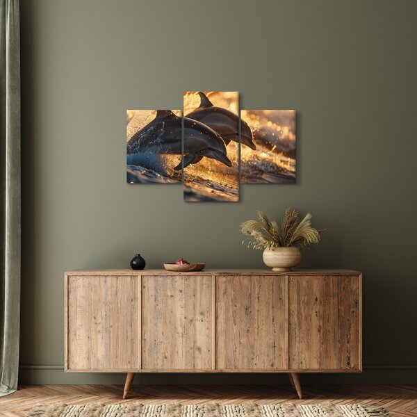 Kép - Delfinek (90x60 cm)