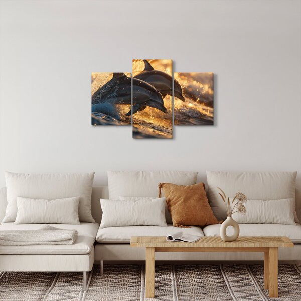 Kép - Delfinek (90x60 cm)
