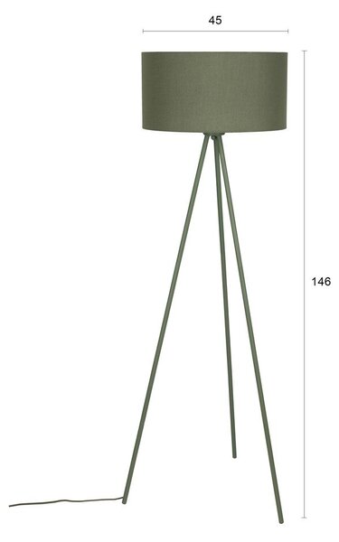 Zöld állólámpa (magasság 146 cm) Susie – White Label