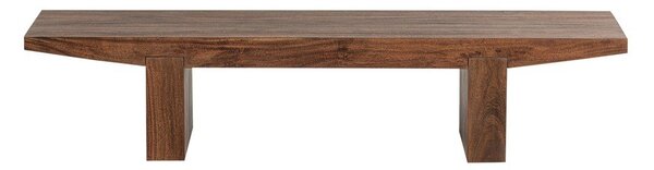 Sötét natúr színű akácfa dohányzóasztal 48x152 cm Eron – WOOOD