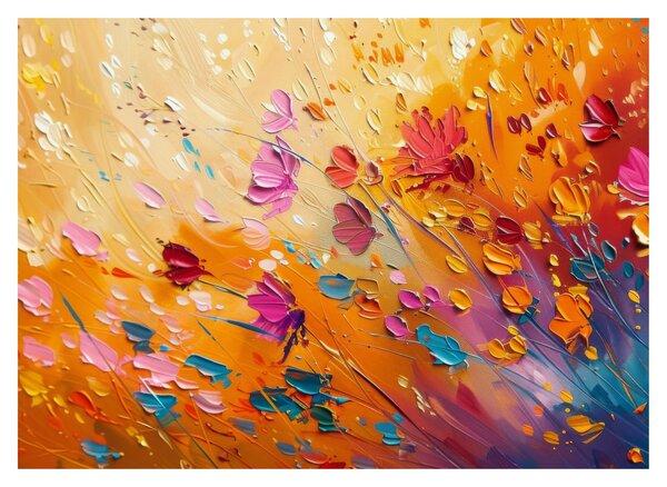 Kép - Színes virágok festése (70x50 cm)