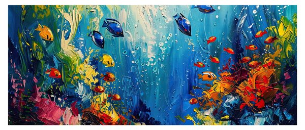 Kép - A víz alatti világ festése (120x50 cm)