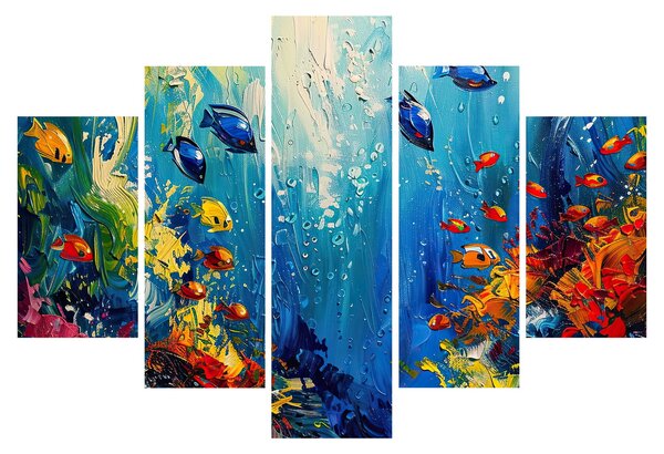 Kép - A víz alatti világ festése (150x105 cm)