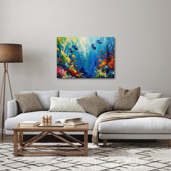 Kép - A víz alatti világ festése (70x50 cm)