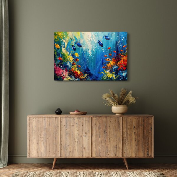 Kép - A víz alatti világ festése (90x60 cm)