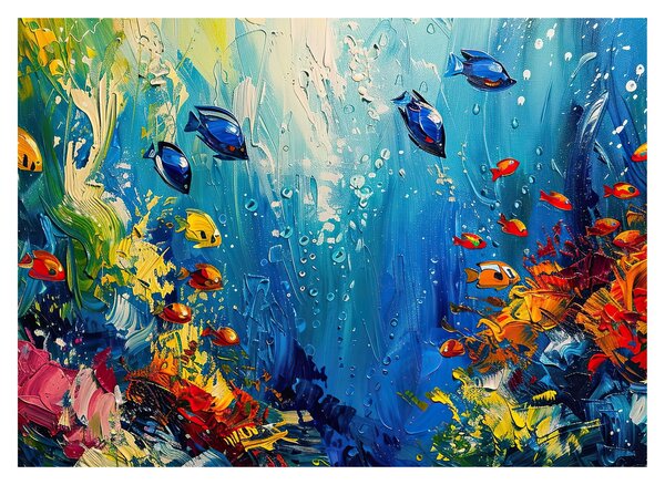 Kép - A víz alatti világ festése (70x50 cm)