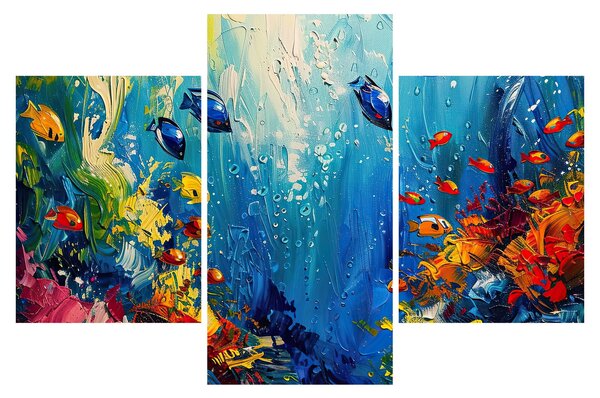 Kép - A víz alatti világ festése (90x60 cm)