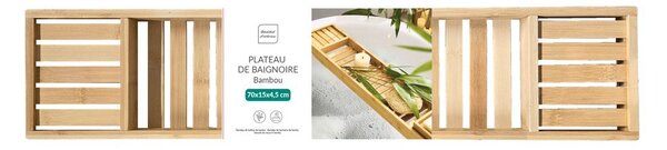 Bambusz fürdőkád tálca 70 cm Hanoi – douceur d'intérieur
