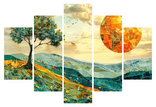 Kép - Tájkép illusztráció (150x105 cm)