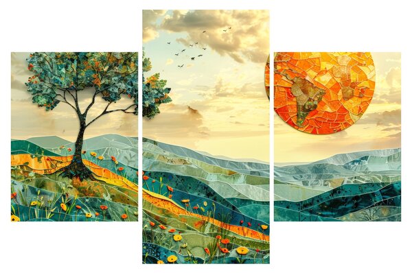 Kép - Tájkép illusztráció (90x60 cm)