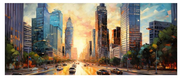 Kép - A város festése (120x50 cm)