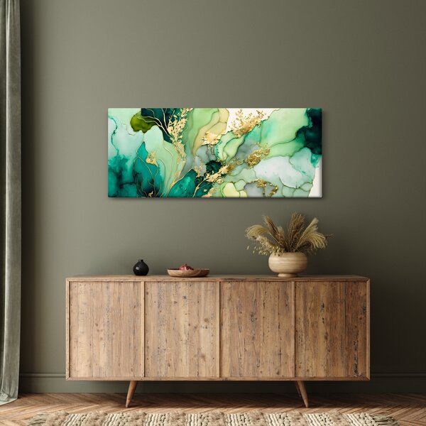Kép - Zöld absztrakció (120x50 cm)