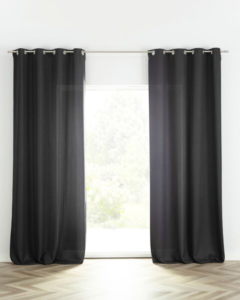 BASIC Függöny görgőkkel 140x280cm antracit 1 db