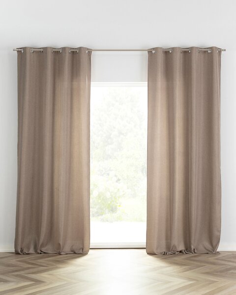 BASIC Függöny görgőkkel 140x280cm világos taupe 1 db