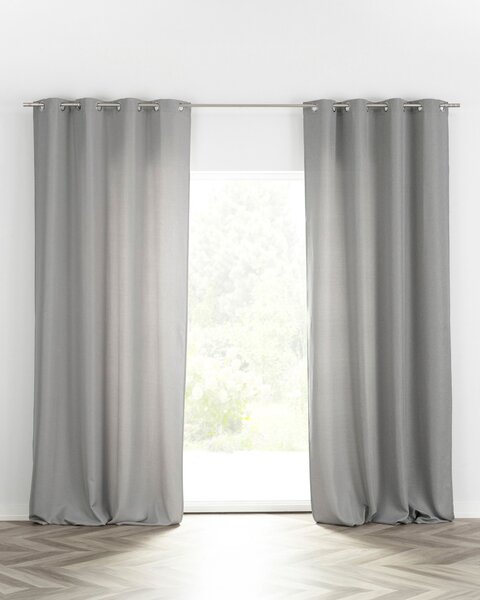 BASIC Függöny görgőkkel 140x280 cm szürke 1 db