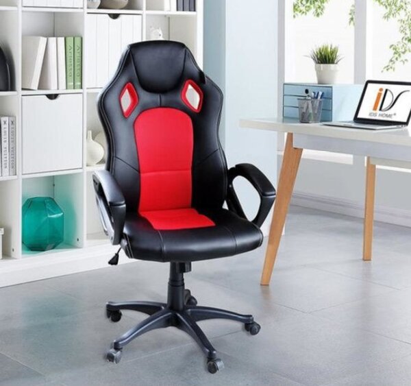 Gamer szék basic, piros -Sokat vagy fent a világhálón? Felejtsd el az elgémberedett ízületeket!