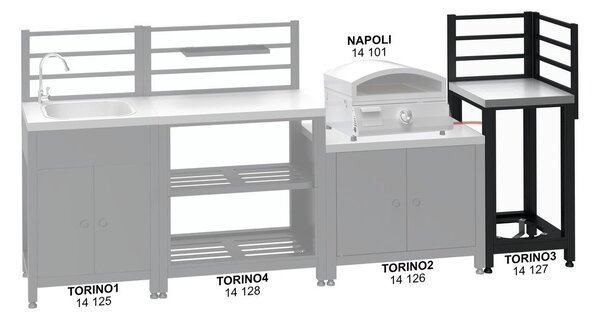 Kültéri konyha modul Torino 3 – Cattara