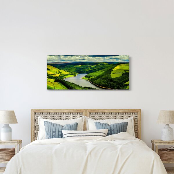 Kép - Zöld táj (120x50 cm)
